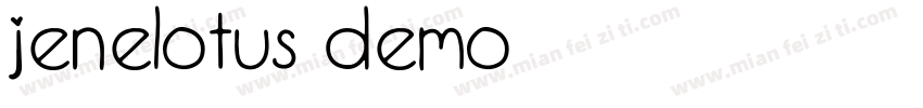 jenelotus demo字体转换